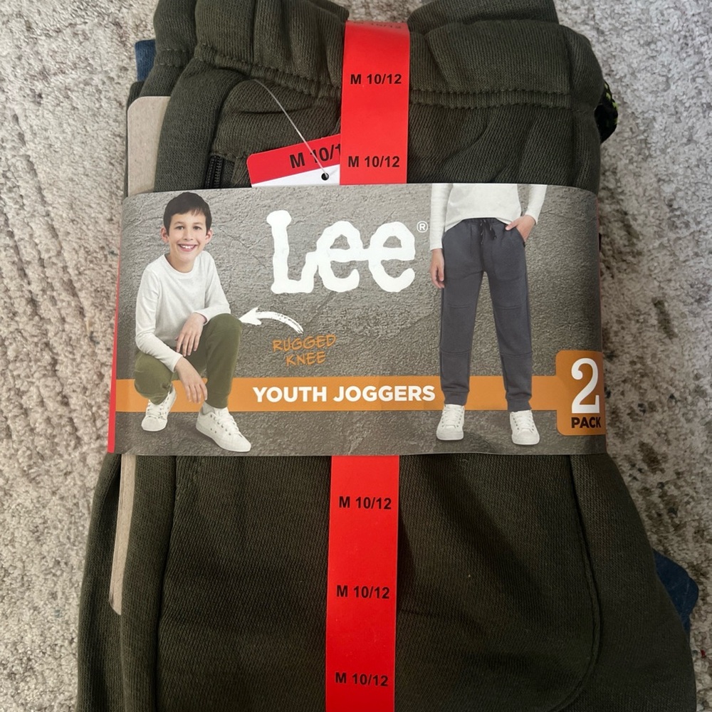Lee Youth Joggers - Olive Green & Blue